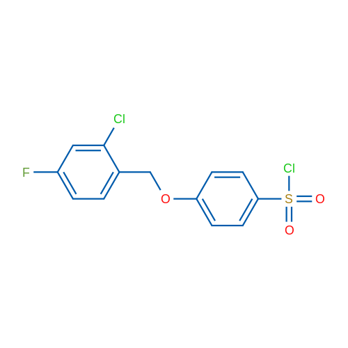 4-((2-Chloro-4-fluorobenzyl)oxy)benzene-1-sulfonyl chloride 1g