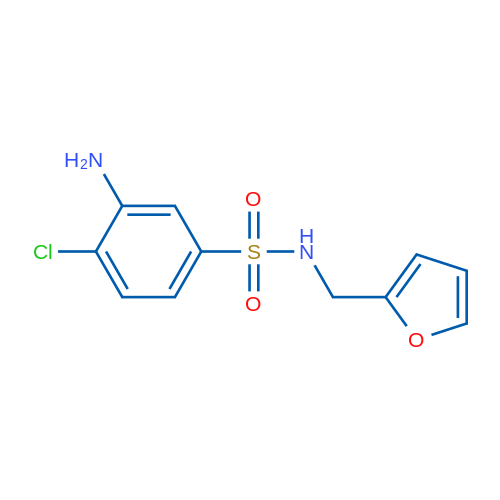 3-Amino-4-chloro-N-(furan-2-ylmethyl)benzenesulfonamide 5g