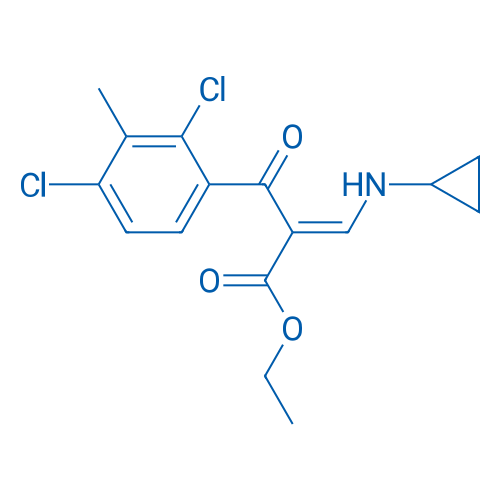 Ethyl 3-(cyclopropylamino)-2-(2,4-dichloro-3-methylbenzoyl)acrylate 1g