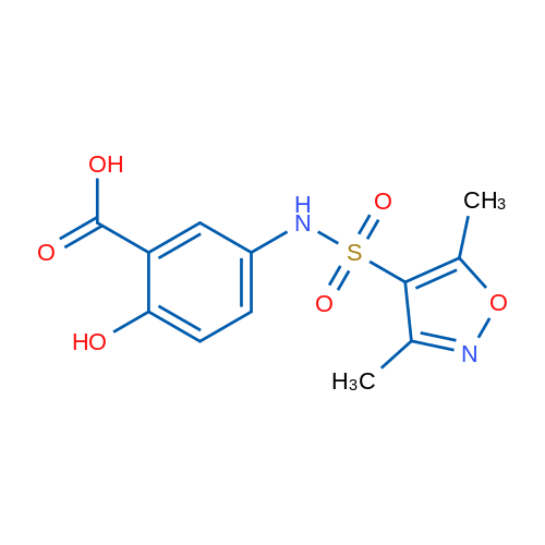 5-(3,5-Dimethylisoxazole-4-sulfonamido)-2-hydroxybenzoic acid 1g