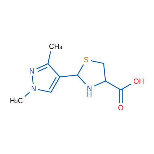 2-(1,3-Dimethyl-1H-pyrazol-4-yl)thiazolidine-4-carboxylic acid 1g
