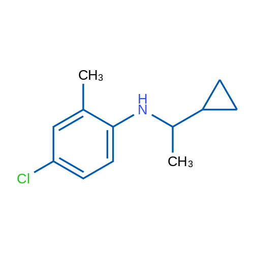 4-Chloro-N-(1-cyclopropylethyl)-2-methylaniline 5g