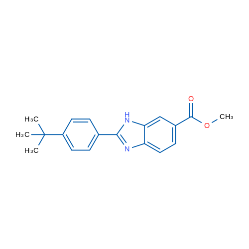 Methyl 2-(4-(tert-butyl)phenyl)-1H-benzo[d]imidazole-6-carboxylate 1g