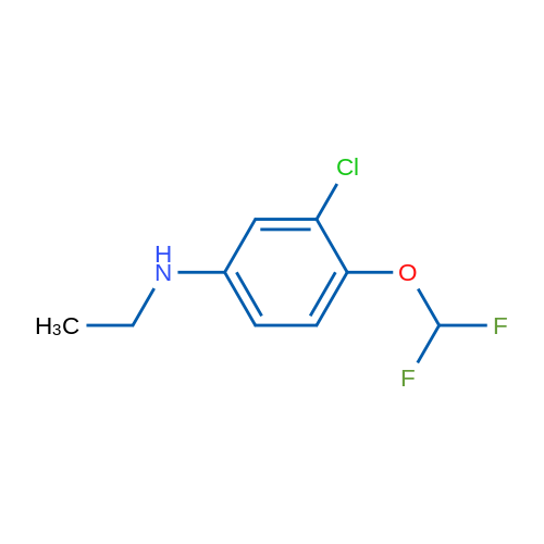3-Chloro-4-(difluoromethoxy)-N-ethylaniline 5g