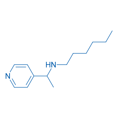Hexyl[1-(pyridin-4-yl)ethyl]amine 100mg