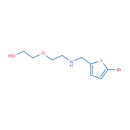 2-(2-{[(5-bromothiophen-2-yl)methyl]amino}ethoxy)ethan-1-ol 1g