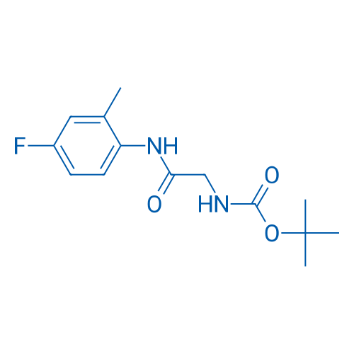 tert-Butyl N-{[(4-fluoro-2-methylphenyl)carbamoyl]methyl}carbamate 1g