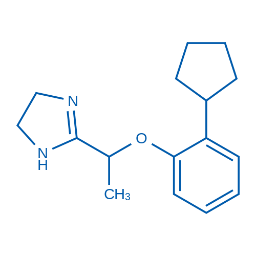 2-[1-(2-Cyclopentylphenoxy)ethyl]-4,5-dihydro-1H-imidazole 50mg