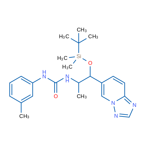 1-(1-([1,2,4]Triazolo[1,5-a]pyridin-6-yl)-1-((tert-butyldimethylsilyl)oxy)propan-2-yl)-3-(m-tolyl)urea 1g