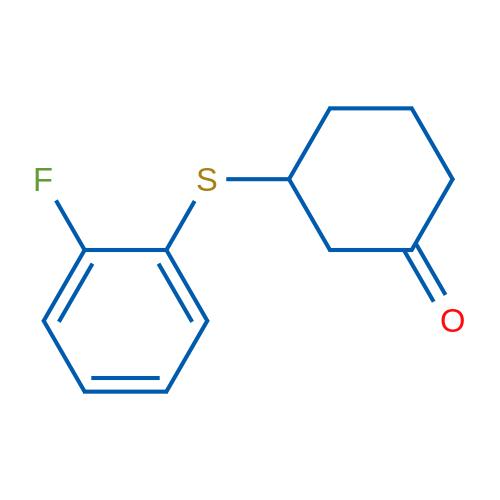3-[(2-Fluorophenyl)sulfanyl]cyclohexan-1-one 1g