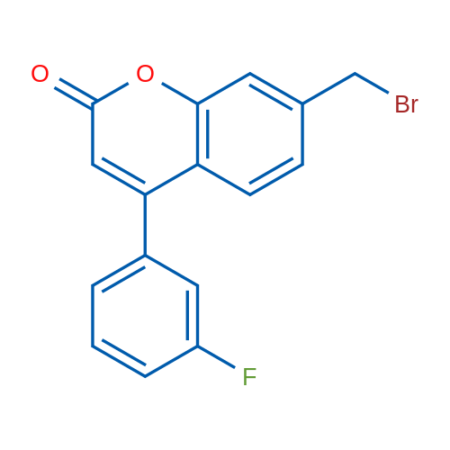 7-(Bromomethyl)-4-(3-fluorophenyl)-2H-chromen-2-one 1g