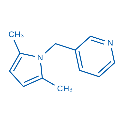 3-((2,5-Dimethyl-1H-pyrrol-1-yl)methyl)pyridine 1g