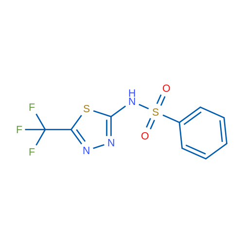 N-[5-(Trifluoromethyl)-1,3,4-thiadiazol-2-yl]benzenesulfonamide 1g
