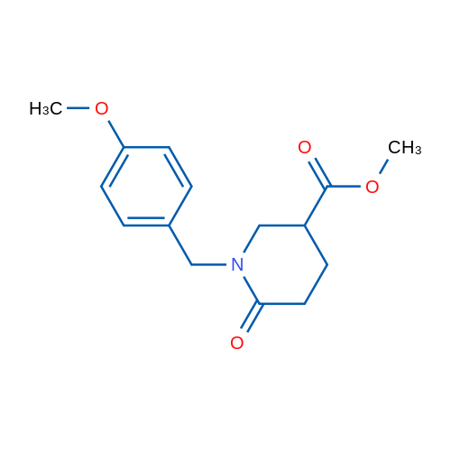 Methyl 1-(4-methoxybenzyl)-6-oxopiperidine-3-carboxylate 1g