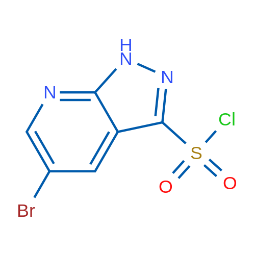 5-Bromo-1H-pyrazolo[3,4-b]pyridine-3-sulfonyl chloride 1g