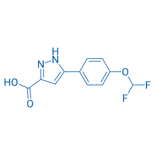 5-(4-(Difluoromethoxy)phenyl)-1H-pyrazole-3-carboxylic acid 1g