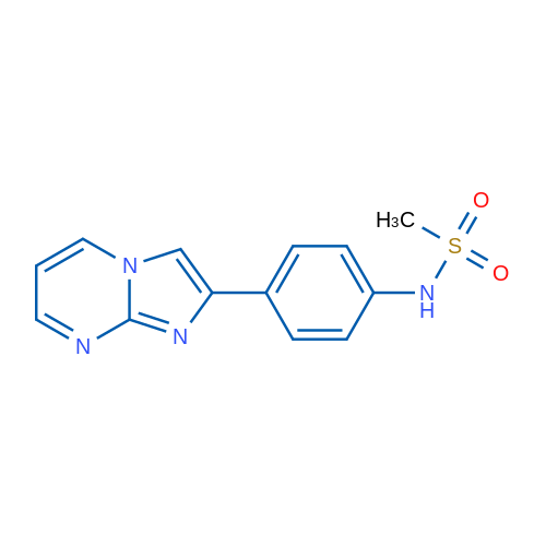 N-(4-{imidazo[1,2-a]pyrimidin-2-yl}phenyl)methanesulfonamide 1g
