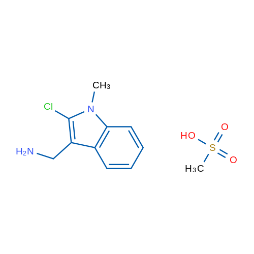 (2-Chloro-1-methyl-1H-indol-3-yl)methanamine methanesulfonate 5g