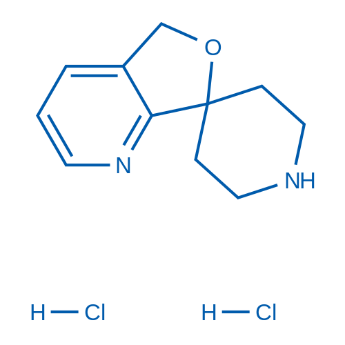 5H-Spiro[furo[3,4-b]pyridine-7,4'-piperidine] dihydrochloride 250mg