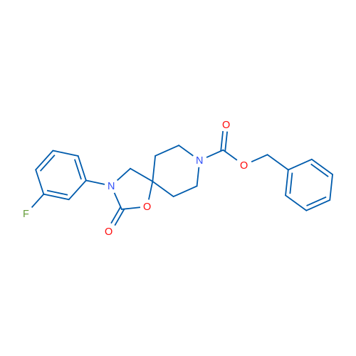 Benzyl 3-(3-fluorophenyl)-2-oxo-1-oxa-3,8-diazaspiro[4.5]decane-8-carboxylate 1g
