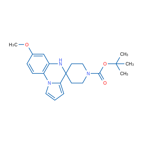 tert-Butyl 7'-methoxy-5'H-spiro[piperidine-4,4'-pyrrolo[1,2-a]quinoxaline]-1-carboxylate 1g