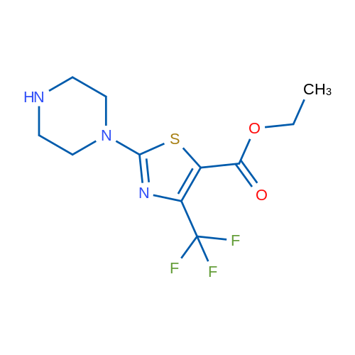Ethyl 2-(piperazin-1-yl)-4-(trifluoromethyl)thiazole-5-carboxylate 1g