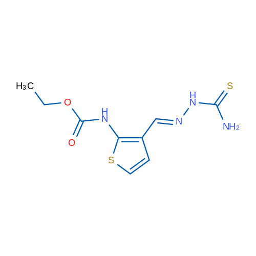 Ethyl N-{3-[(1E)-[(carbamothioylamino)imino]methyl]thiophen-2-yl}carbamate 1g