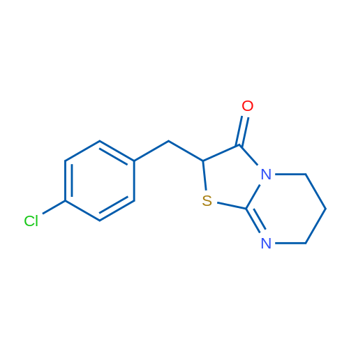 2-(4-Chlorobenzyl)-6,7-dihydro-2H-thiazolo[3,2-a]pyrimidin-3(5H)-one 1g