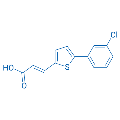 3-[5-(3-Chlorophenyl)thiophen-2-yl]prop-2-enoic acid 5g