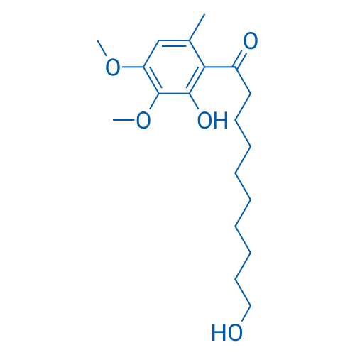 10-Hydroxy-1-(2-hydroxy-3,4-dimethoxy-6-methylphenyl)decan-1-one 1g