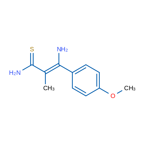 3-Amino-3-(4-methoxyphenyl)-2-methylprop-2-enethioamide 1g