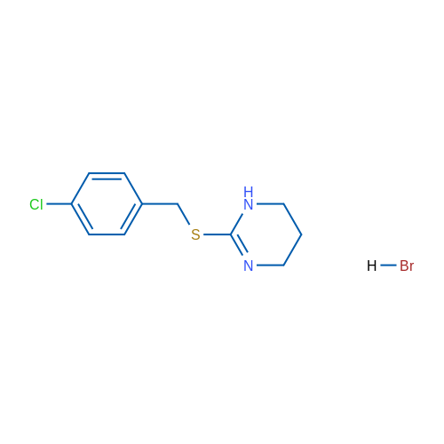 2-{[(4-chlorophenyl)methyl]sulfanyl}-1,4,5,6-tetrahydropyrimidine hydrobromide 1g