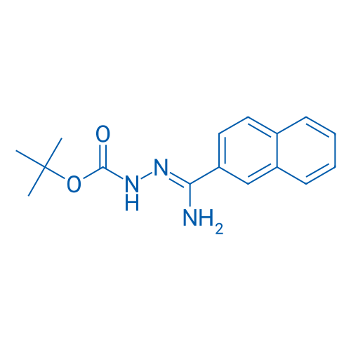 tert-Butyl 2-(amino(naphthalen-2-yl)methylene)hydrazinecarboxylate 1g