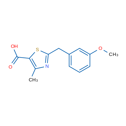 2-(3-Methoxybenzyl)-4-methylthiazole-5-carboxylic acid 5g