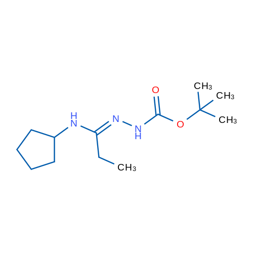N'-[(1E)-1-(Cyclopentylamino)propylidene](tert-butoxy)carbohydrazide 1g