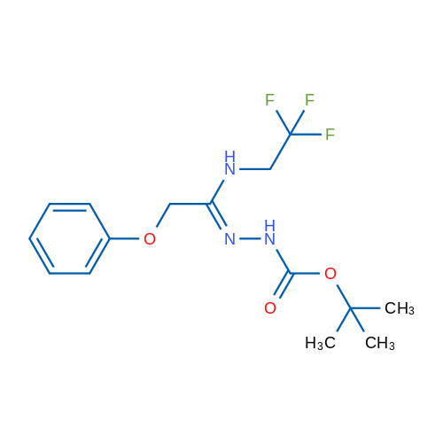 [(1Z)-1-({[(tert-butoxy)carbonyl]amino}imino)-2-phenoxyethyl](2,2,2-trifluoroethyl)amine 1g