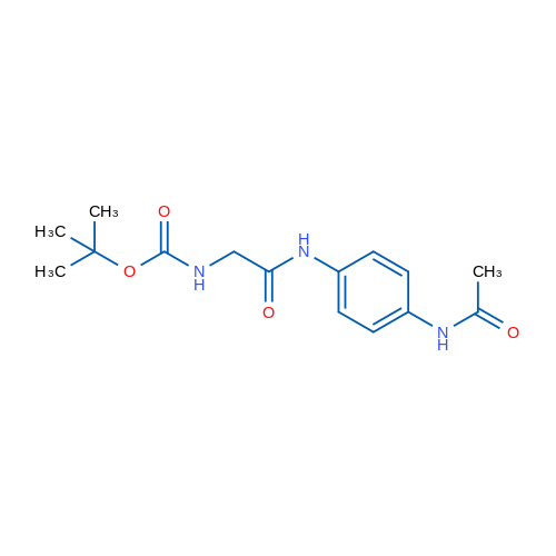 tert-Butyl N-{[(4-acetamidophenyl)carbamoyl]methyl}carbamate 1g