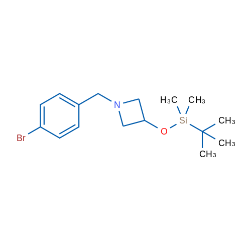 1-(4-Bromobenzyl)-3-[(tert-butyldimethylsilyl)oxy]azetidine 250mg