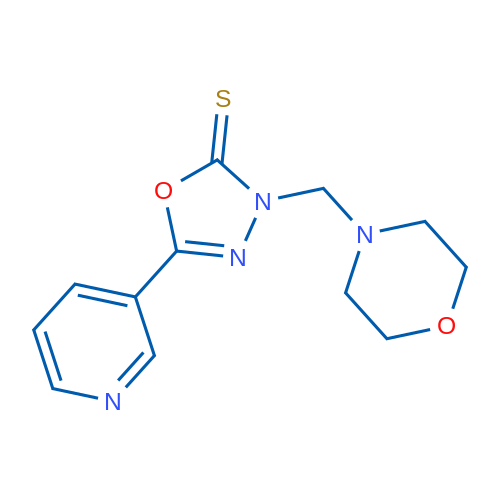 3-(Morpholinomethyl)-5-(pyridin-3-yl)-1,3,4-oxadiazole-2(3H)-thione 1g