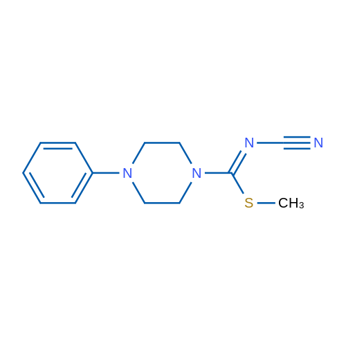 (Z)-Cyano[(methylsulfanyl)(4-phenylpiperazin-1-yl)methylidene]amine 50mg