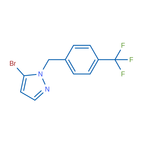 5-Bromo-1-(4-(trifluoromethyl)benzyl)-1H-pyrazole 1g