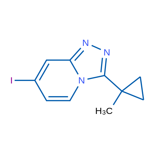 7-Iodo-3-(1-methylcyclopropyl)-[1,2,4]triazolo[4,3-a]pyridine 1g