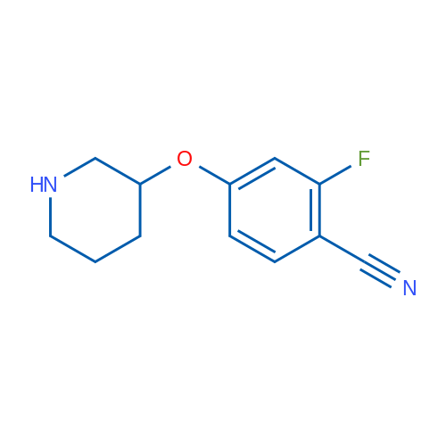 2-Fluoro-4-(piperidin-3-yloxy)benzonitrile 1g
