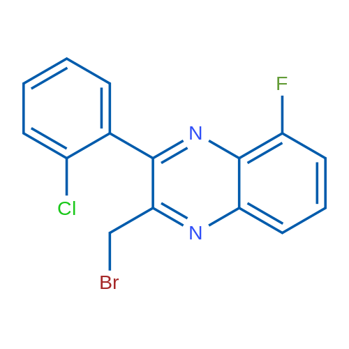 2-(Bromomethyl)-3-(2-chlorophenyl)-5-fluoroquinoxaline 1g
