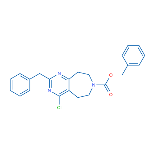Benzyl 2-benzyl-4-chloro-8,9-dihydro-5H-pyrimido[4,5-d]azepine-7(6H)-carboxylate 1g