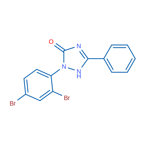 2-(2,4-Dibromophenyl)-1,2-dihydro-5-phenyl-3H-1,2,4-triazol-3-one 1g