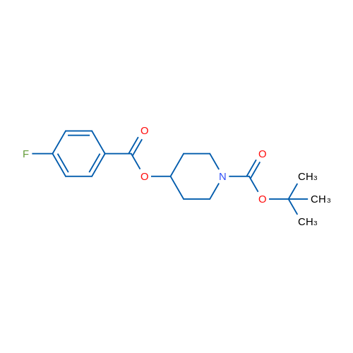 tert-Butyl 4-((4-fluorobenzoyl)oxy)piperidine-1-carboxylate 1g