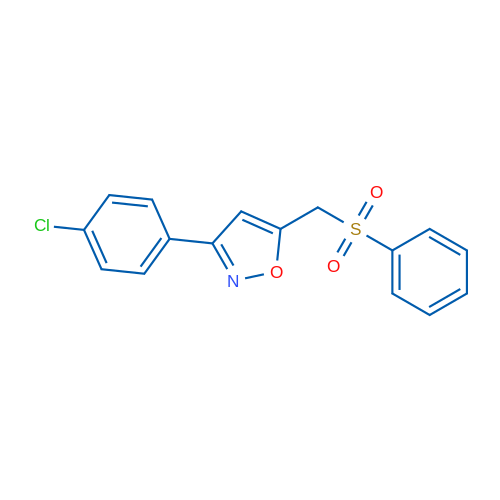 5-[(Benzenesulfonyl)methyl]-3-(4-chlorophenyl)-1,2-oxazole 1g