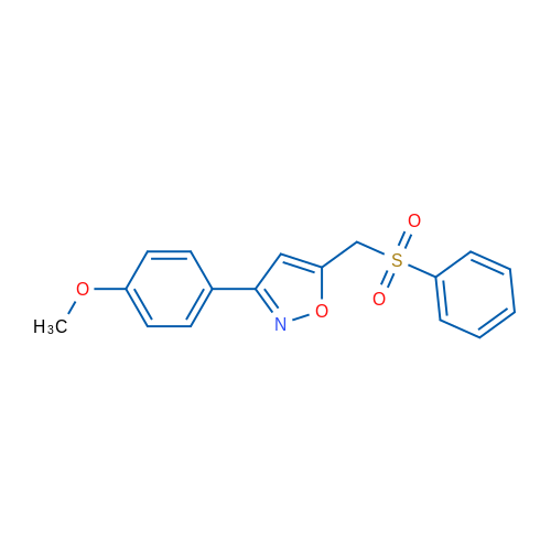 5-[(Benzenesulfonyl)methyl]-3-(4-methoxyphenyl)-1,2-oxazole 1g
