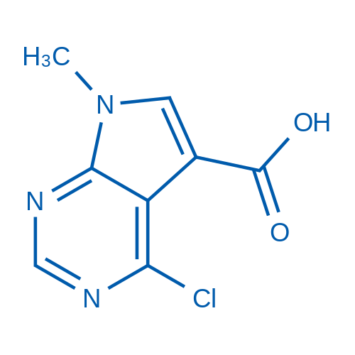 4-Chloro-7-methyl-7H-pyrrolo[2,3-d]pyrimidine-5-carboxylic acid 100mg